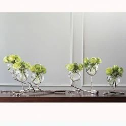 Global Views Twig 3 Vase Holder-Nickel
