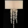 John Richard Cascading Crystal Waterfall One-Light Sconce