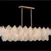 John Richard Frosted Glass Petal Chandelier