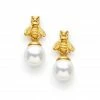 Julie Vos Bee Pearl Drop Earring