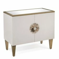 John Richard Tyrol Two Door Side Cabinet In Alabaster