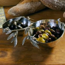Vagabond House/Arthur Court Olive Double Serving Bowl Vagabond House / Arthur Court