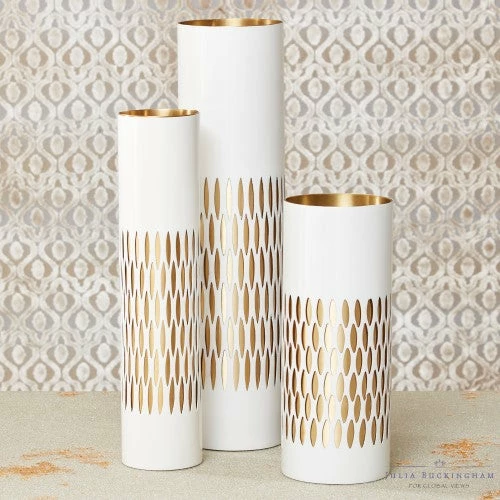 Global Views Bracelet Vase-White 3 Global Views Bracelet Vase-White