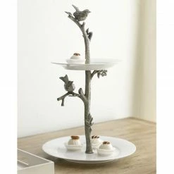 Vagabond House/Arthur Court Song Bird Dessert Stand Vagabond House / Arthur Court