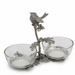 Vagabond House/Arthur Court Vagabond House / Arthur Court Song Bird Double Condiment Bowl