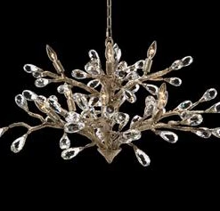 John Richard Budding Crystal Ten-Light Chandelier
