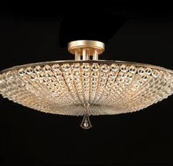 John Richard Beaded Crystal Six-Light Semiflush