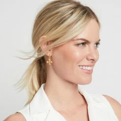 Julie Vos Somerset Hoop & Charm Earring