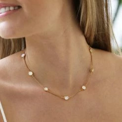Julie Vos Valencia Delicate Station Necklace