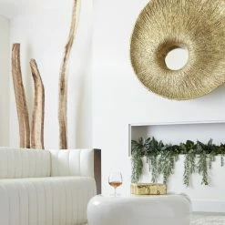 Phillips Collection Convergence Mirror, Resin, Gold Leaf