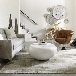 Phillips Collection Molten Disc Wall Art Silver Leaf