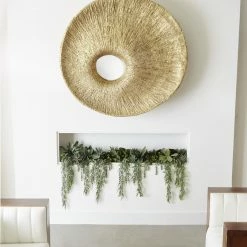 Phillips Collection Convergence Mirror, Resin, Gold Leaf