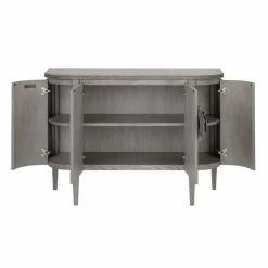 Currey And Company Briallen Demi-Lune, Winter Gray