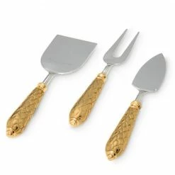 Julia Knight Florentine Gold Cheese Serving Set
