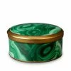L'OBJET Malachite Round Box
