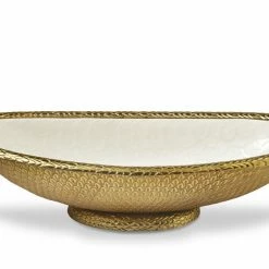 Julia Knight Florentine Gold 24" Oval Bowl