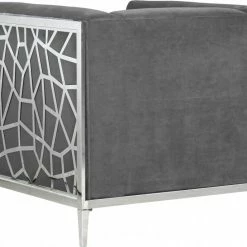 Chic House Forever Living Room Opal Velvet Chair