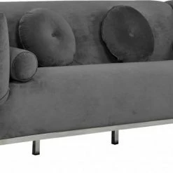Chic House Forever Opal Velvet Sofa Living Room