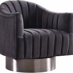 Chic House Forever Farrah Velvet Chair