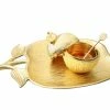 Chic House Forever Apple Dish With Removable Honey Jar Housewares