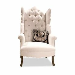 Haute House Isabella White Wing Chair