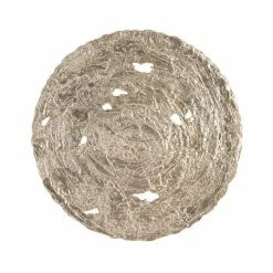 Phillips Collection Molten Disc Wall Art Silver Leaf