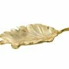 Chic House Forever Table Tops Single Gold Leaf Dish