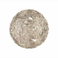 Phillips Collection Molten Disc Wall Art Silver Leaf