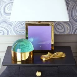 Jonathan Adler MEDIUM GREEN GLOBO BOX
