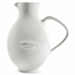 Jonathan Adler Muse Reversible White Pitcher