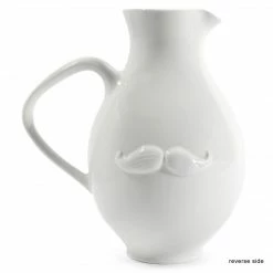 Jonathan Adler Muse Reversible White Pitcher