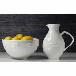 Jonathan Adler Muse Reversible White Pitcher