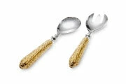 Julia Knight Florentine Gold Salad Serving Set