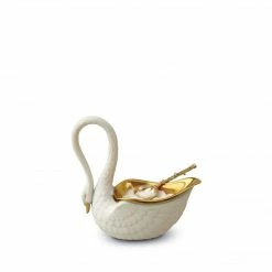 L'OBJET Swan Salt Cellar-White