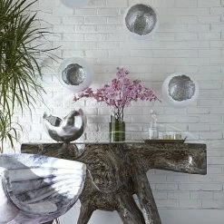 Phillips Collection Broken Egg Wall Art White And Silver Leaf, Set Of 4