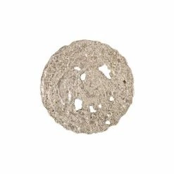 Phillips Collection Molten Disc Wall Art Silver Leaf