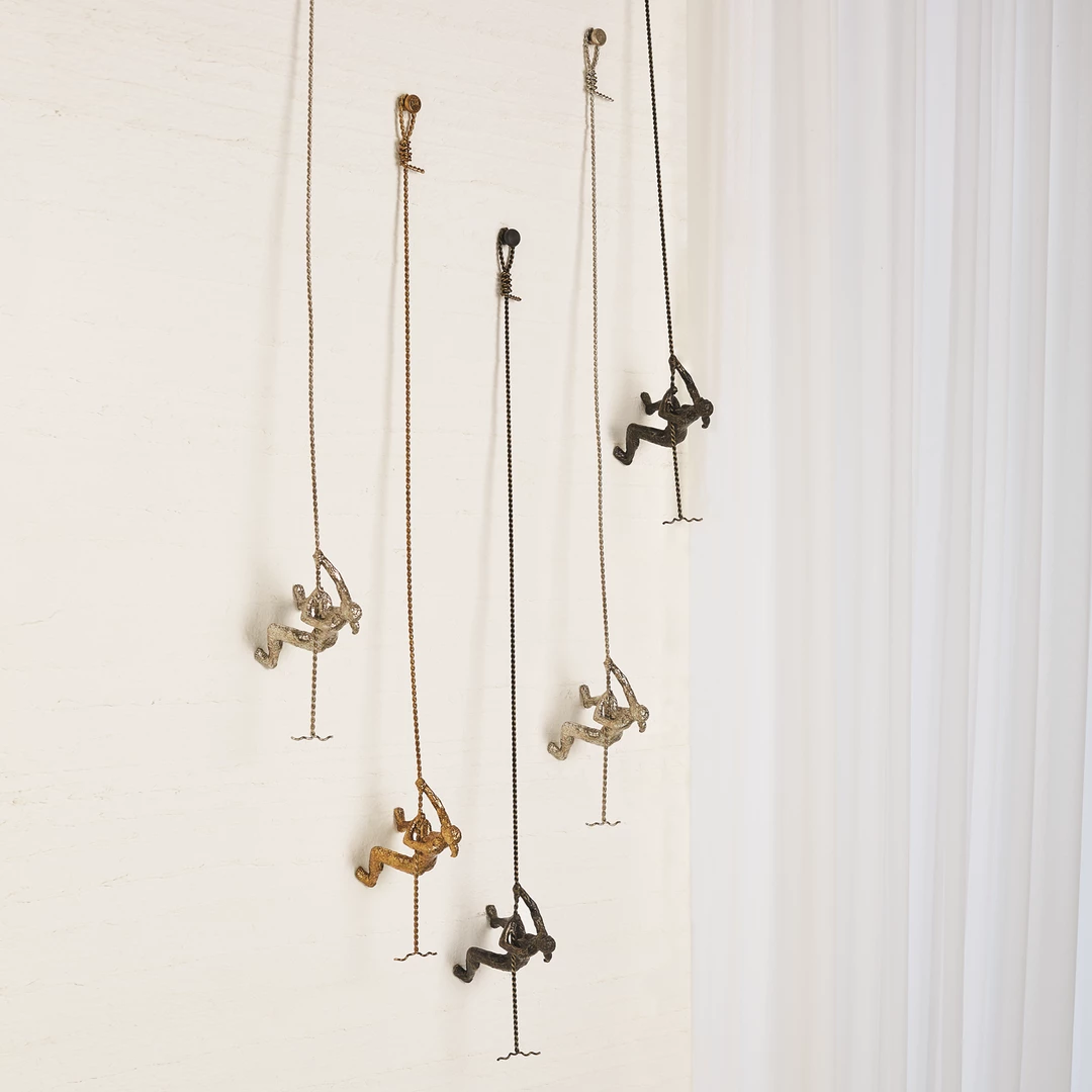 Global Views Climbing Woman-Wall Mounted-Bronze 4 Global Views Climbing Woman-Wall Mounted-Bronze